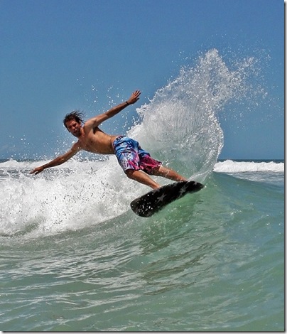 Skimboarder